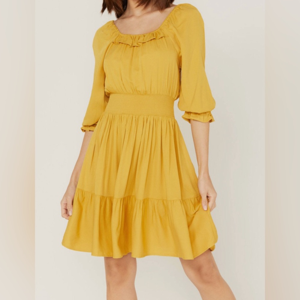 NWOT Canary, yellow wrangler, retro dress!